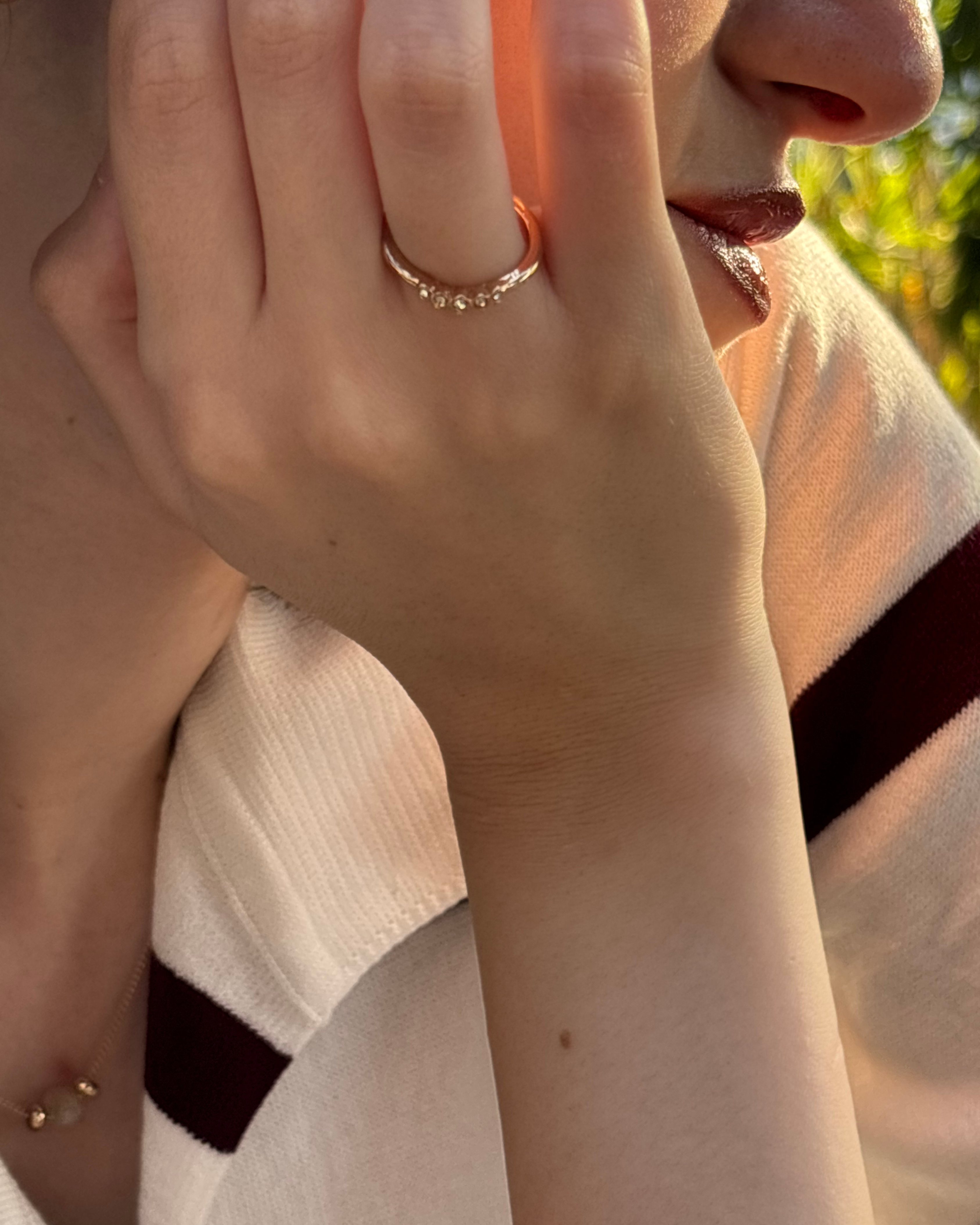 Gemstone Stacking Ring